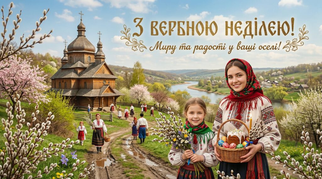 З вербною неділею