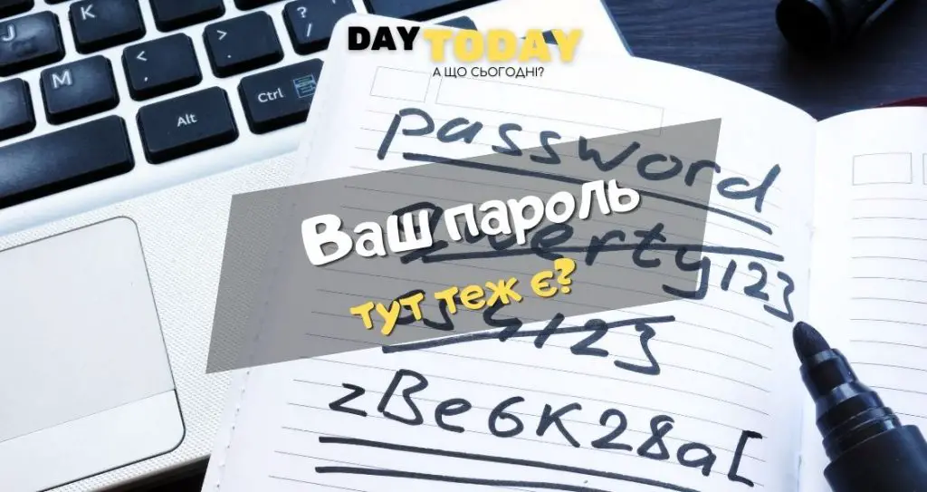 Найбільш вживані паролі. Ваш пароль тут теж є?