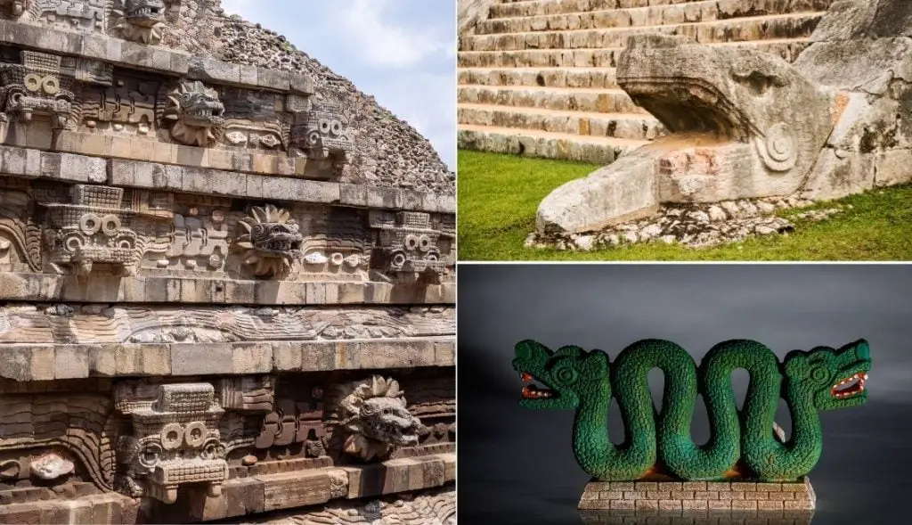 Quetzalcoatl winged snake