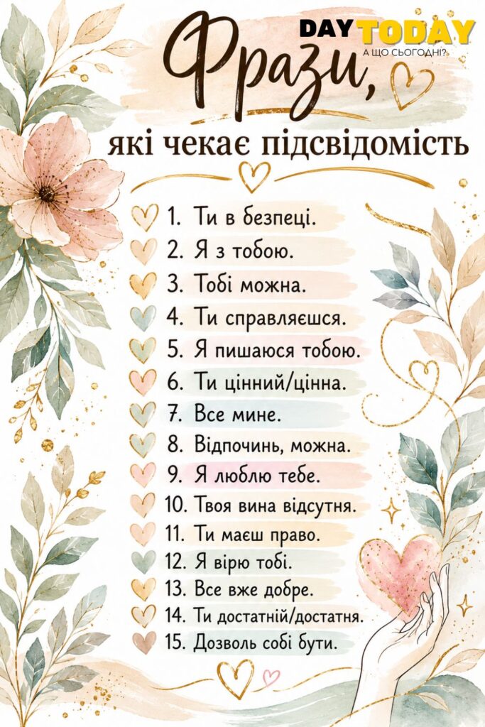 Фрази, які чекає підсвідомість