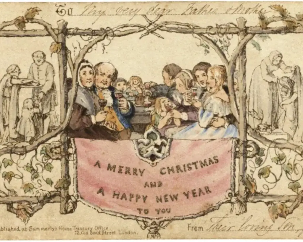 Перша Різдвяна листівка 1843 Генрі Коул