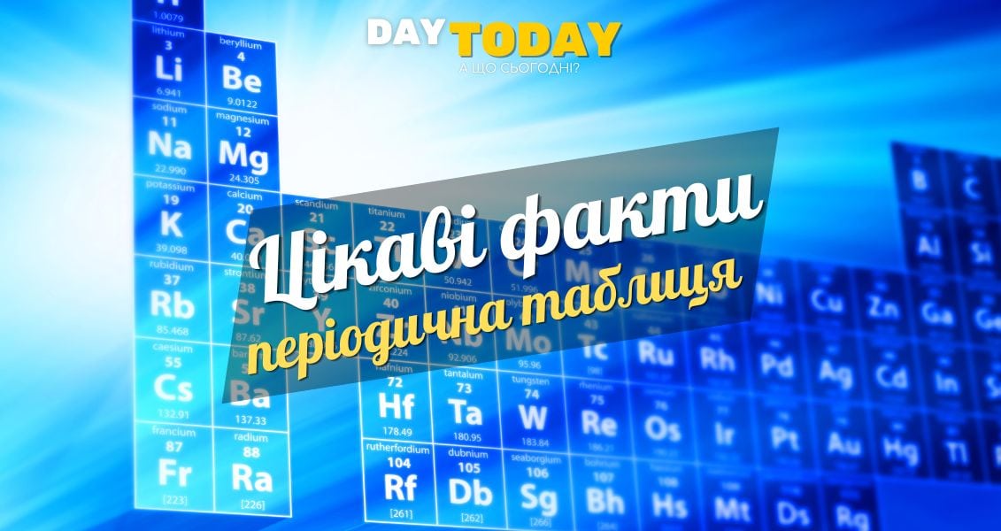 Цікаві факти про періодичну систему хімічних елементів