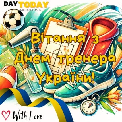 З Днем тренера України! листівка тренеру | Вітальна листівка - Листівка на День тренера