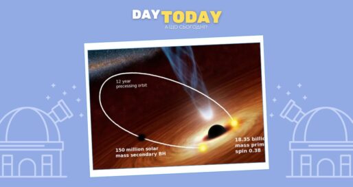 Вперше зафіксовано як дві чорні діри, що обертаються одна навколо одної