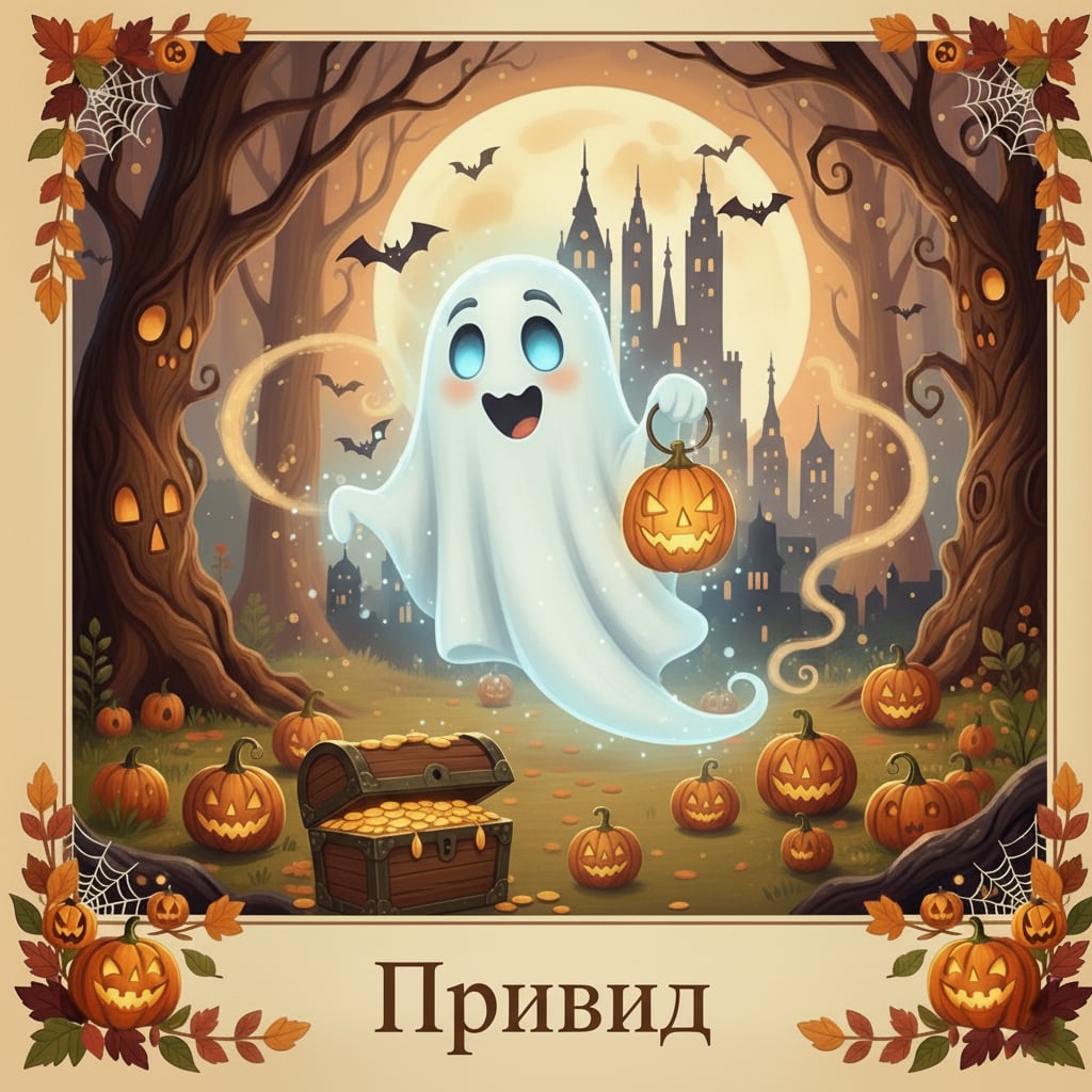 Костюм привида на Геловін