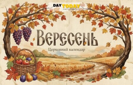Церковний календар на вересень