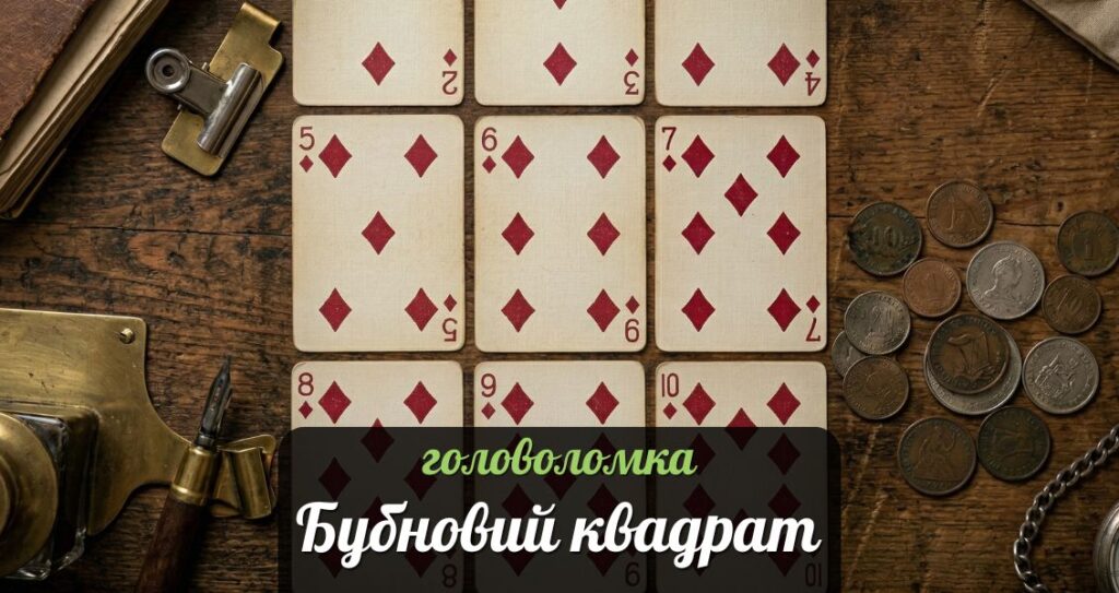 «Бубновий квадрат» –головоломка Дьюдені