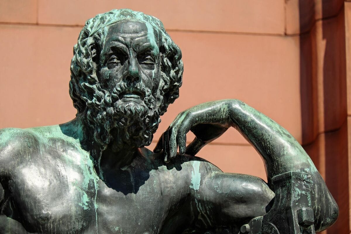 sculpture, bronze, figure, homer, poet, eyes, empty, blind, statue, art, artwork, portrait, albert-ludwigs-university of, freiburg, to bathe, homer, homer, homer, homer, homer